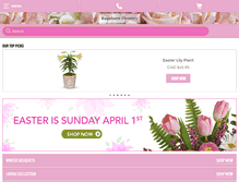 Tablet Screenshot of bayshoreflowers.com